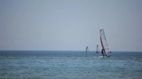 Training for windsurfing Stock Footage 10861058