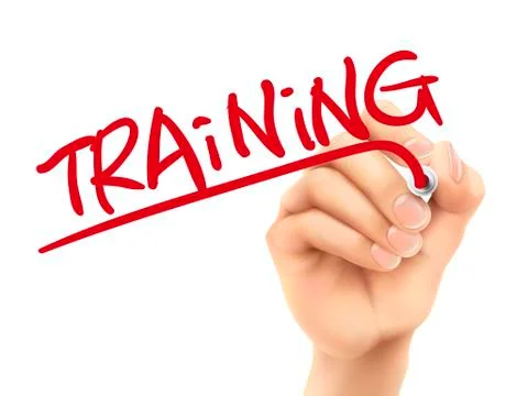 Training word written by hand Stock Illustration