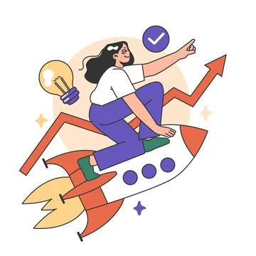 Training workshop. Interactive training process. Professional development. Stock Illustration