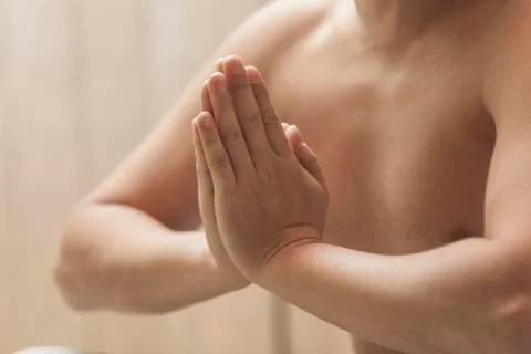 Training of the yogi Stock Photos