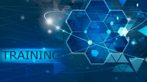 Training,Innovation Computer Data Technology,Business concept ideea background Illustrazione stock