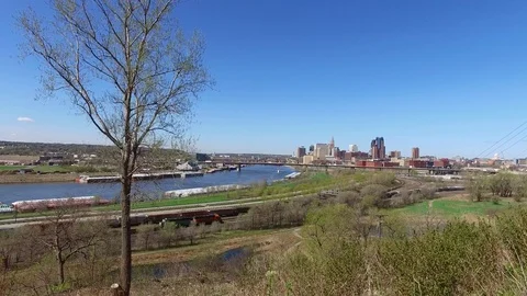 Trains and Saint Paul Stock Footage 74771563