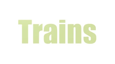 Trains Animated Word Cloud Isolated Stock Footage 107216647