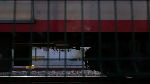 Trains are entering the station Stock Footage 170061654