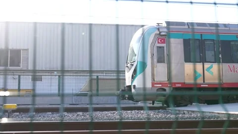 Trains are entering the station Stock Footage 170061880