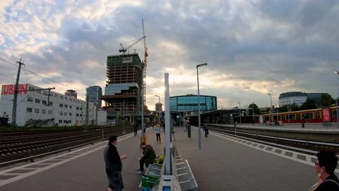 Trains in Berlin Suburb 5 Video stock 204714740