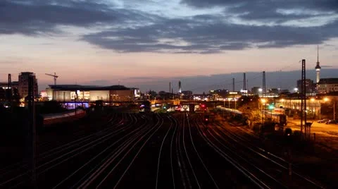 Trains - come and go Stock Footage 8927192