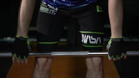 Trains in the gym in the evening 库存影片 334721179