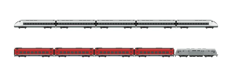 Trains Stock Illustration