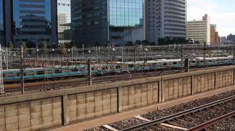 Trains in Japan Stock Footage 52627086