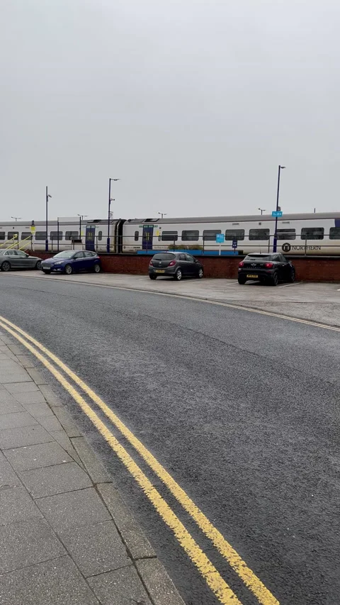 Trains passing by Video stock 167556312