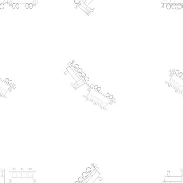 Trains pattern Иллюстрация