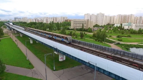 Trains On The Rail Stock Footage 76425430