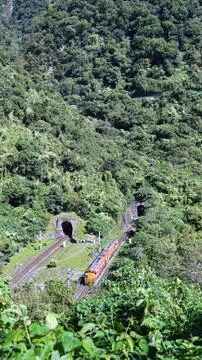Trains on Taiwan. Stock Photos