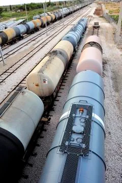 Trains tanker Stock Photos