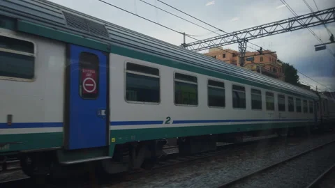 Trains in transit alongside Video stock 133455832