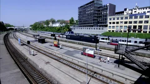 Trainstation Timelapse Stock Footage 11067634
