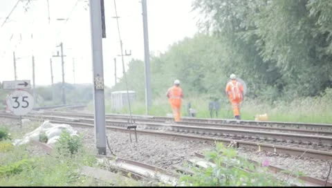 Trainworkers Stock Footage 10830822