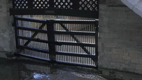 Traitors' Gate in Tower of London Stock Footage 145662184