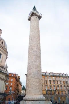 Trajan's column in rome Stock Photos