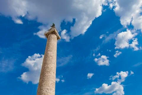 Trajan's Column in Rome Stock-Fotos