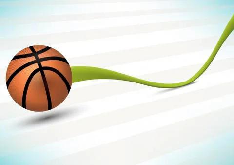 The trajectory of the ball jumps Stock Illustration