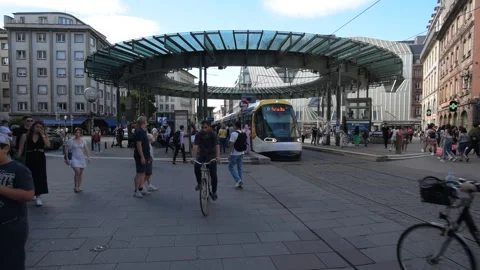 Tram in the Afternoon Stock Footage 281485944