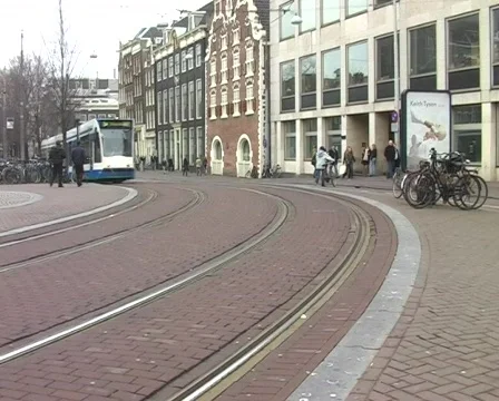Tram in Amsterdam Video stock 63777