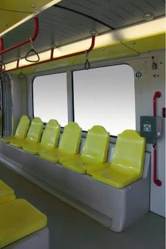 Tram and train wagon b Stock Photos