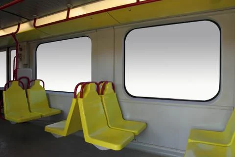 Tram and train wagon d Foto stock