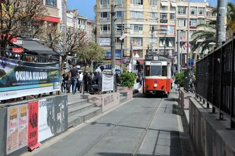 Tram in the Asian Side Stock Photos