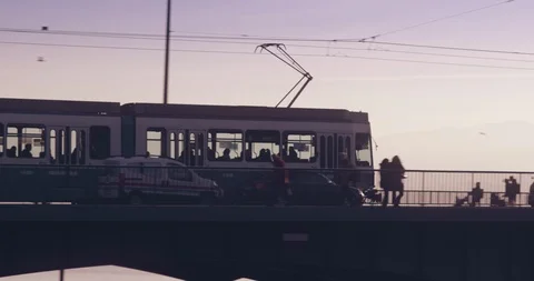 Tram Bridge Video stock 87577089