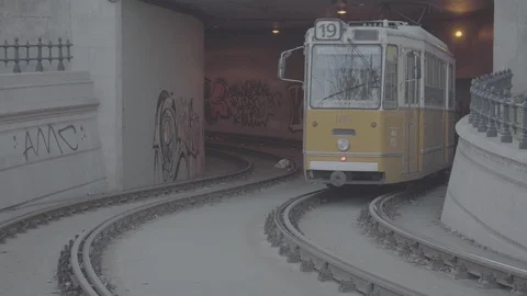 Tram Budapest Stock Footage 106308106