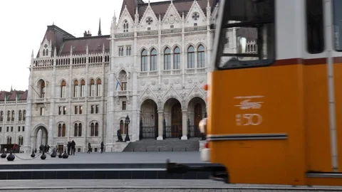 Tram at Budapest Vidéo 127817228