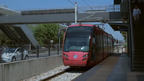 Tram in Bursa, Turkey Stock Footage 321352768