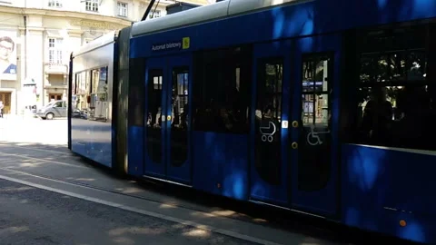 Tram In The Center Of Krakow Stock Footage 111407913