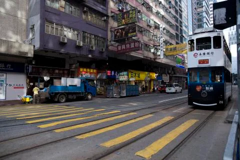 Tram Crossing Stock Photos