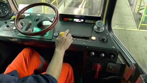 Tram Depot: A Second Life for Old Swiss Trams. Stock Footage 342063045