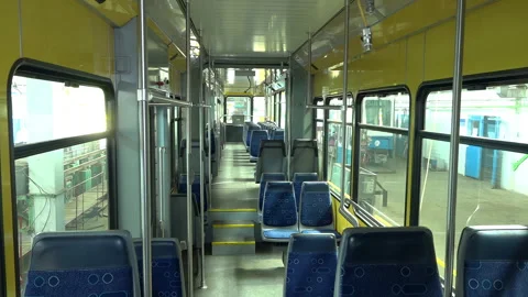 Tram Depot: A Second Life for Old Swiss Trams. Stock-Footage 342063148