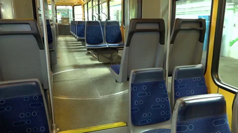 Tram Depot: A Second Life for Old Swiss Trams. Stock Footage 342063343