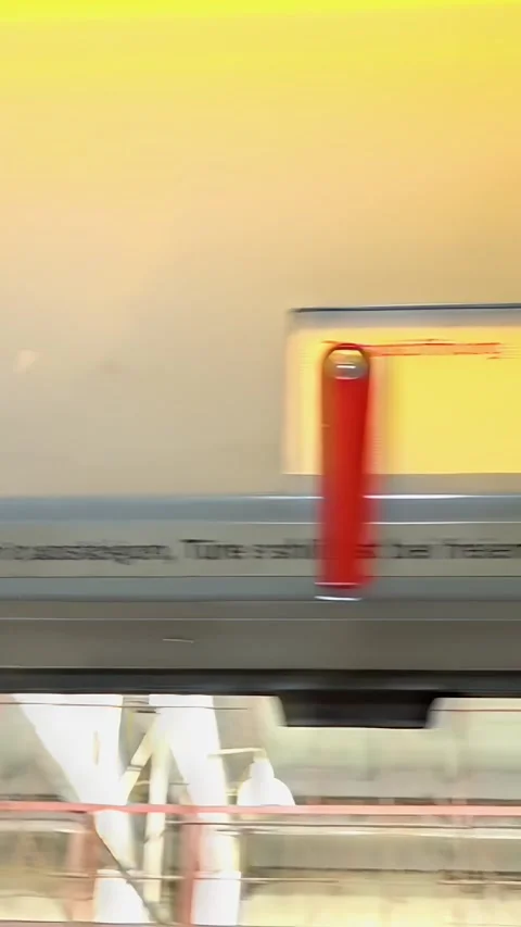 Tram Depot - Vertical Video Stock Footage 342111373