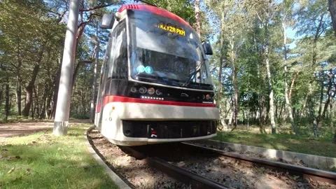 Tram in gdansk Stock Footage 161721253