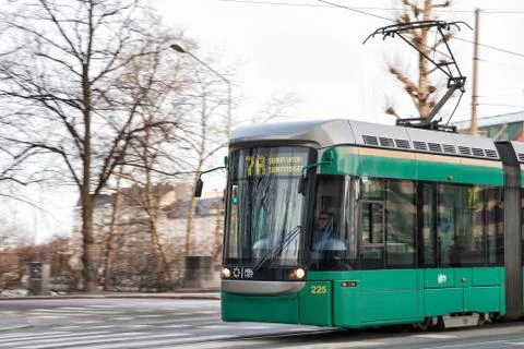 Tram of Helsinki Stock Photos