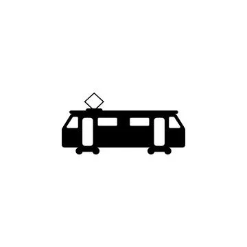 Tram icon. Elements of transport icon. Premium quality graphic design icon Stock Illustration