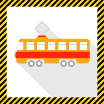 Tram icon Stock Illustration