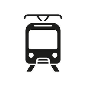 Tram icon vector design templates simple and modern Stock Illustration