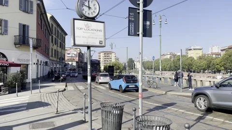 Tram in Milan Stock Footage 236708944