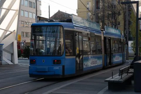 Tram in Munich, Germany Stock Photos