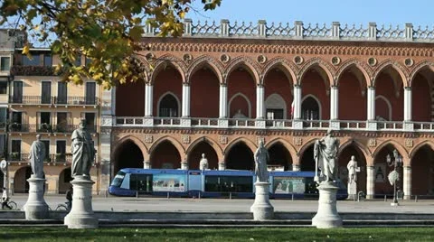 Tram in Padua Stock Footage
