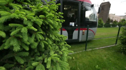 Tram passing 6 Stock Footage 23288199